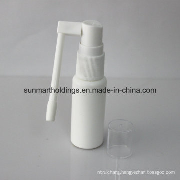 White PP Medicine Oral Sprayer Pump with PE Bottle